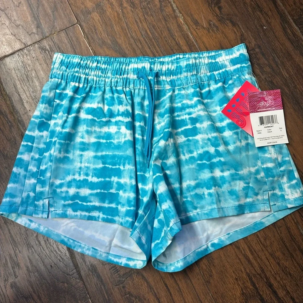 Kanu Surf Girls' Sandy UPF 50+ Quick Dry Beach Elastic Waist Boardshort,<<191>>> - Picture 2 of 6